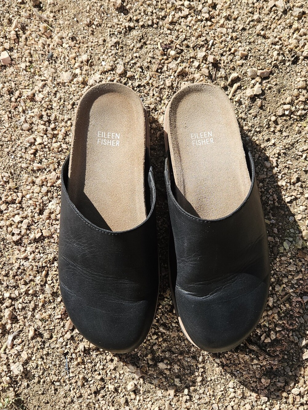 Eileen Fisher Leather Mules - Picture 2 of 4